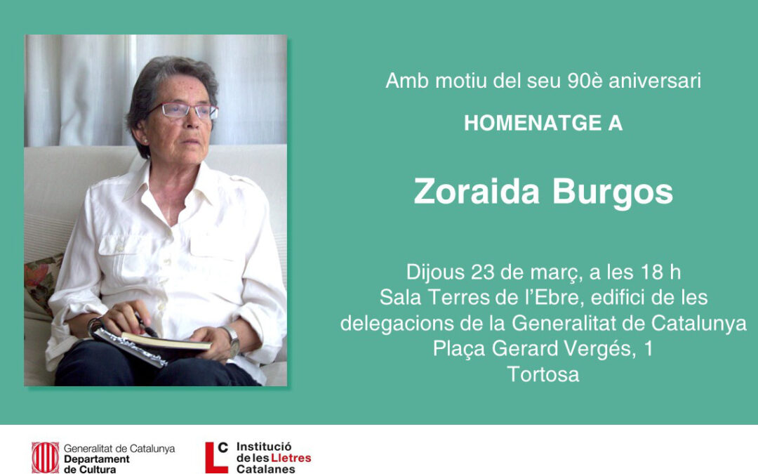 Homenatge a Zoraida Burgos